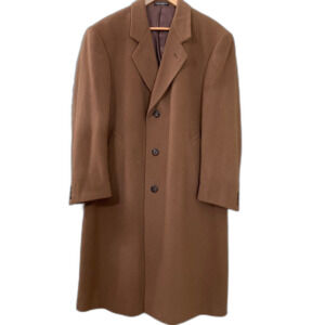 Silver Cloud Wool Cashmere Blend Trench Coat men’s size 42/small Brown